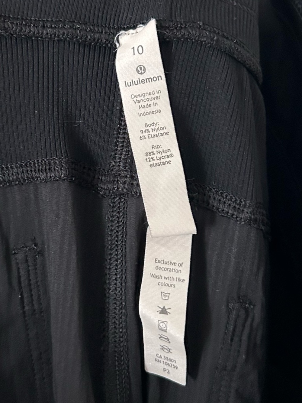 Lululemon Street To Studio Pant Black 10 - Picture 6 of 9